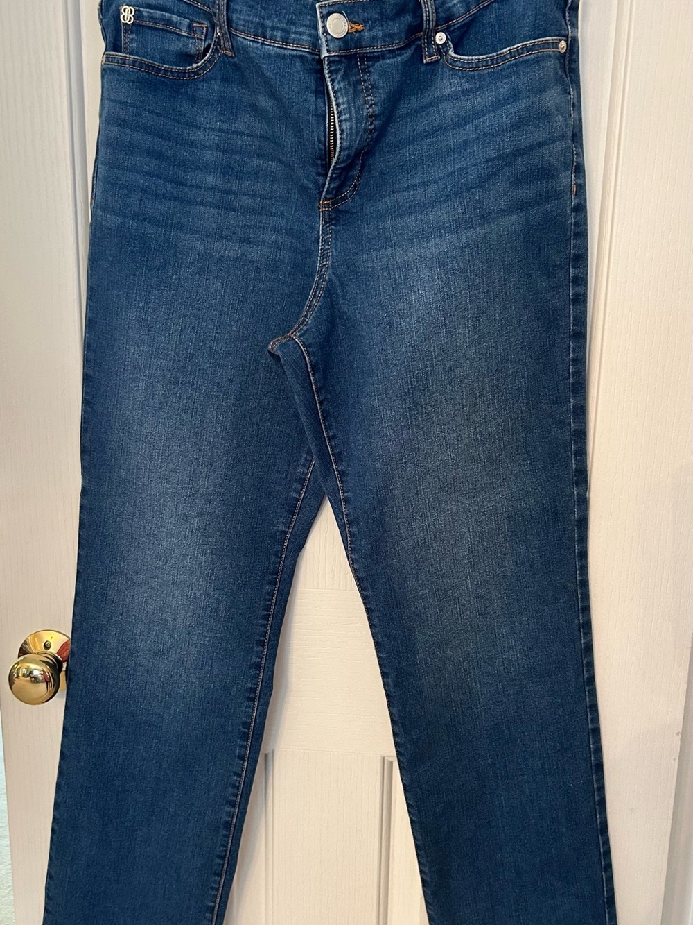 Bandolino Women's Straight Leg Jeans - Dark Blue